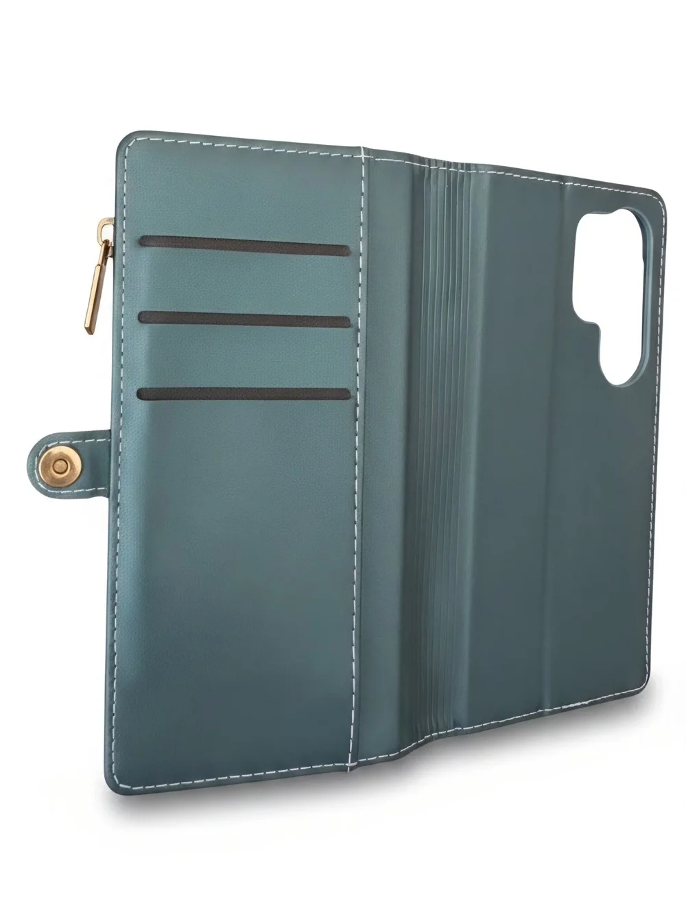 Defencase for Galaxy S25 Ultra Case Wallet Compatible with Magsafe, Green